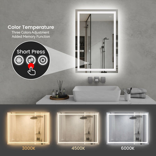 LuneluX_Home – Lumière LED Mirror (24" x 36")